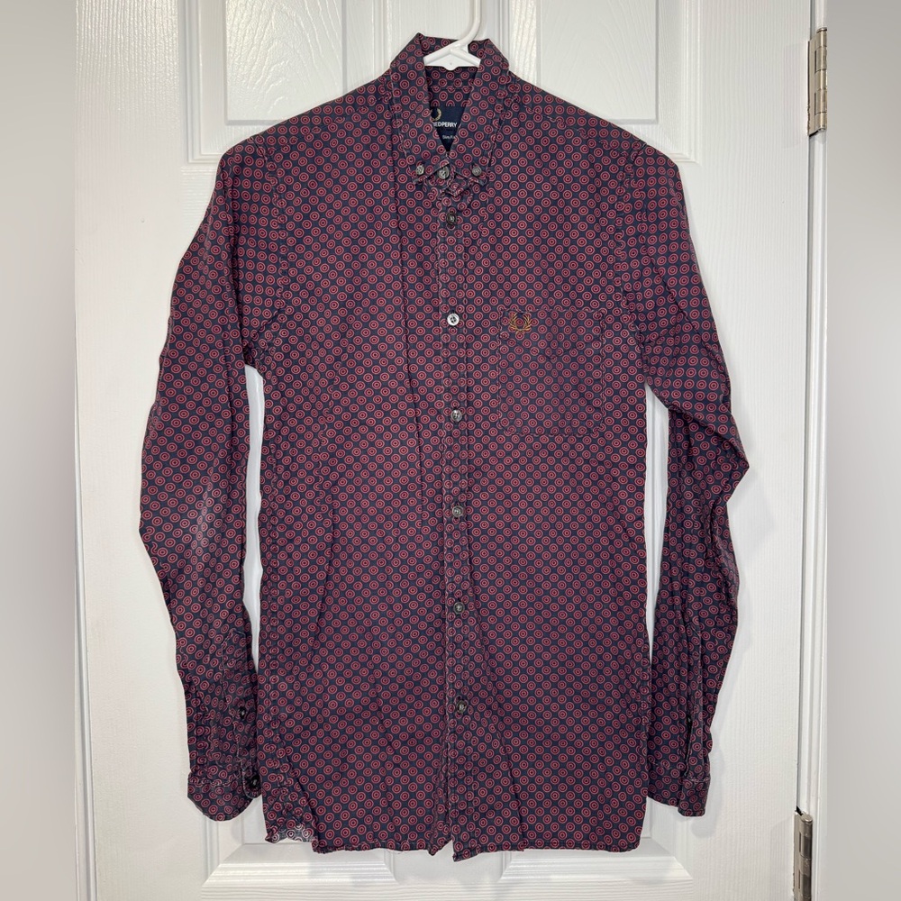 Fred Perry Longsleeve button down slim fit XS